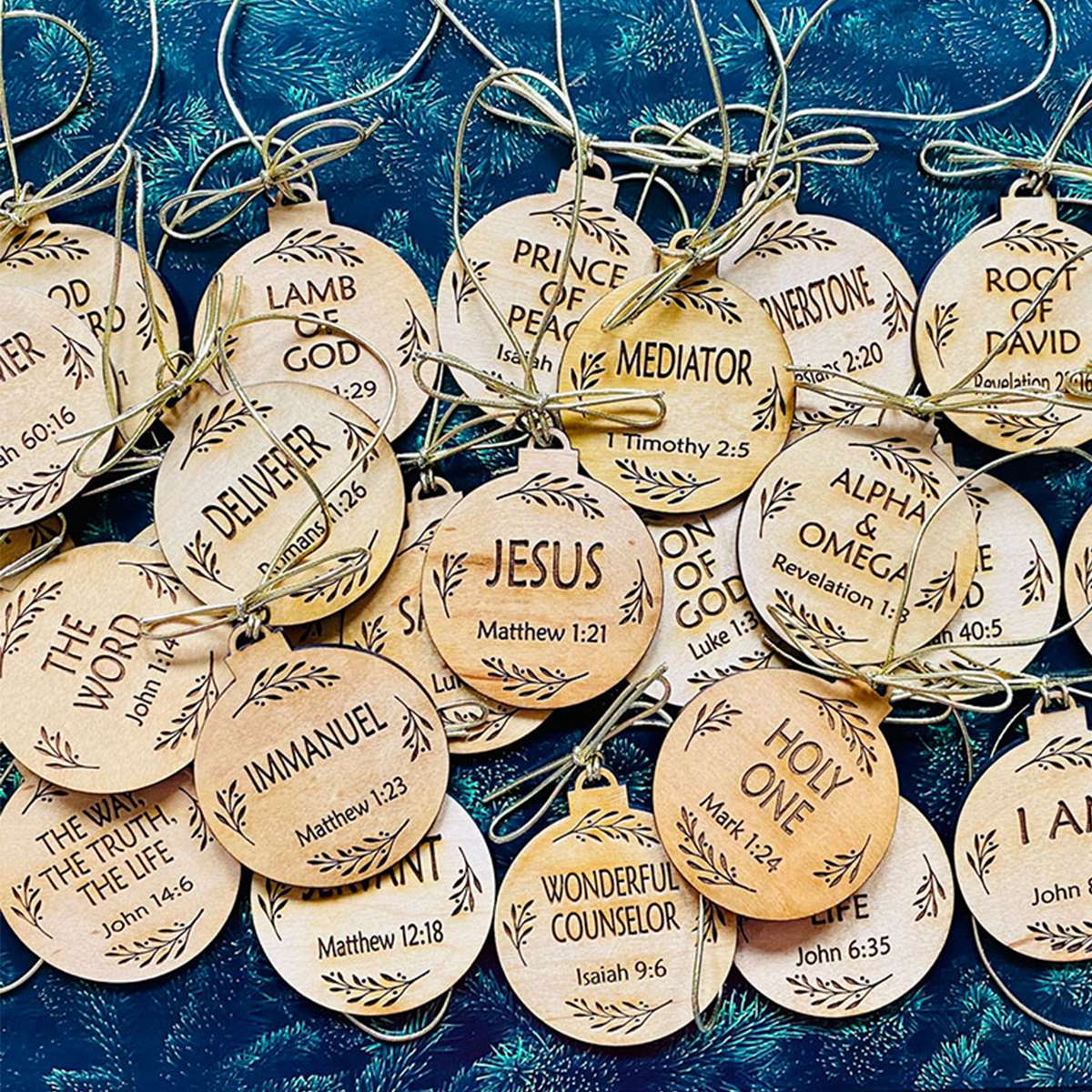 Personalized Names of Jesus Ornament