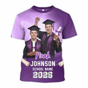 Graduate Custom Photo - Personalized Shirt - Family Matching Graduation Shirt, Graduation Party Gift, Senior Class of 2026