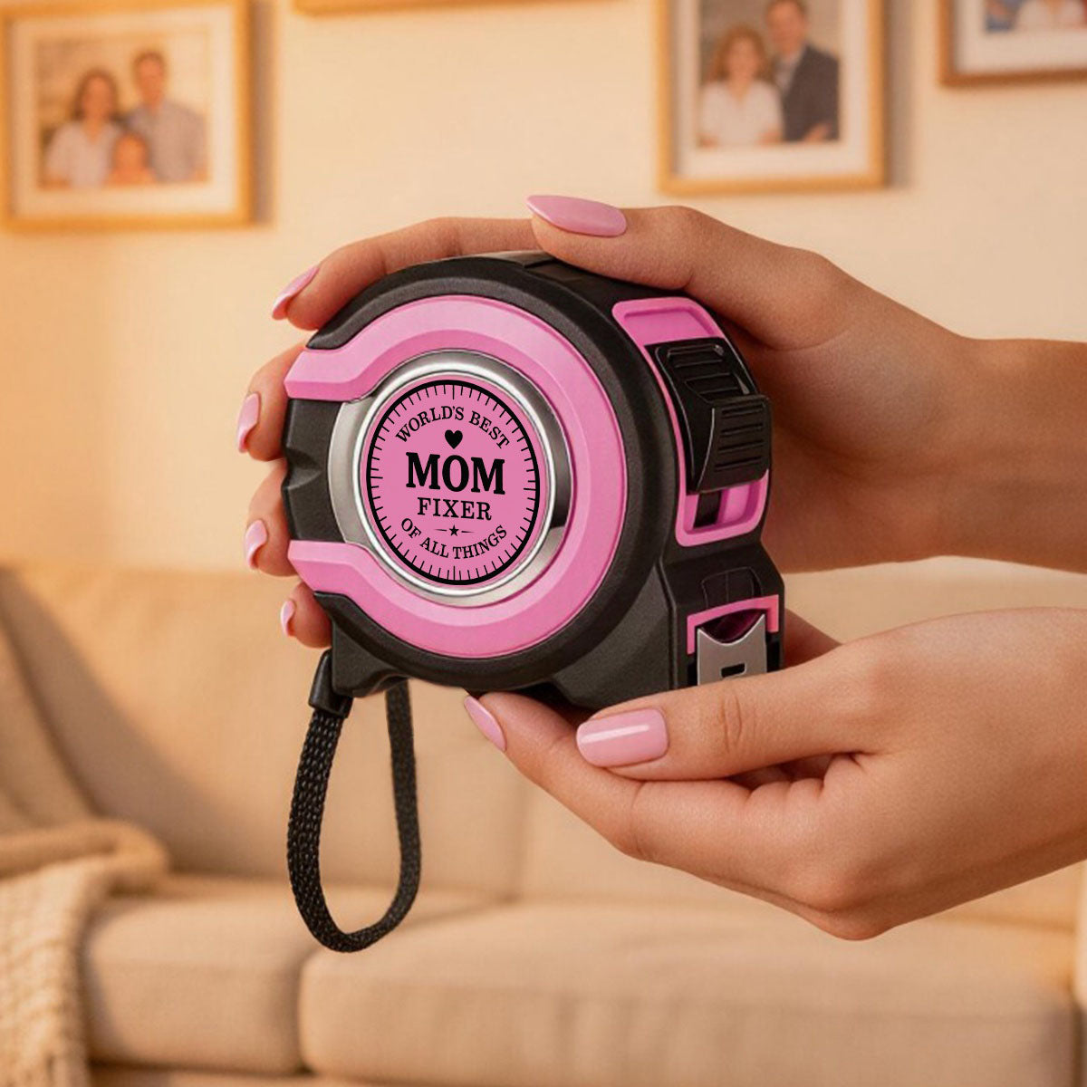 Personalized Pink Tape Measure – Sewing Quilting Gift for Mom