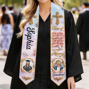 Forever In My Heart - Personalized Custom Graduation Stole