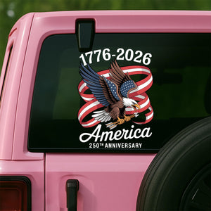 Personalized Faith, Family & Freedom America 250 Years Car Window Decal Sticker