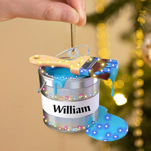 Personalized Painter Christmas Ornament, Gift for Artists