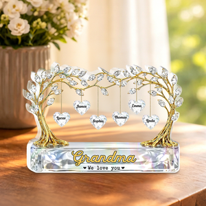 Personalized Custom Acrylic Plaque – "We Love You" Heartfelt Gift for Home Decor