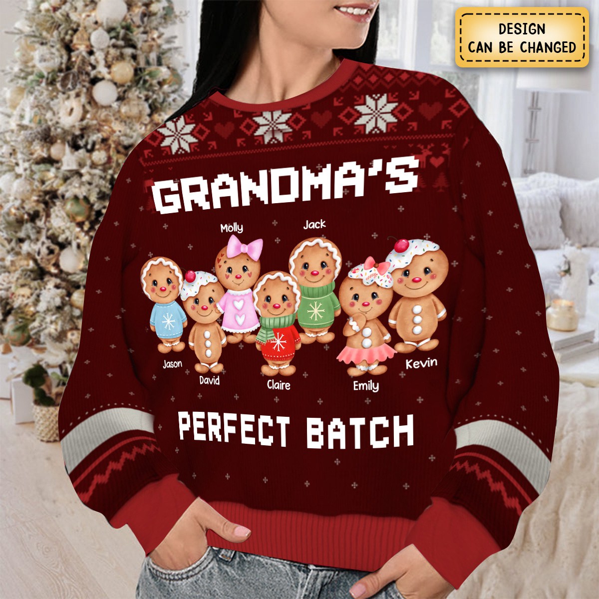 Grandma’s Love And Kid’s Laughter Make Christmas Special - Family Personalized Sweatshirt