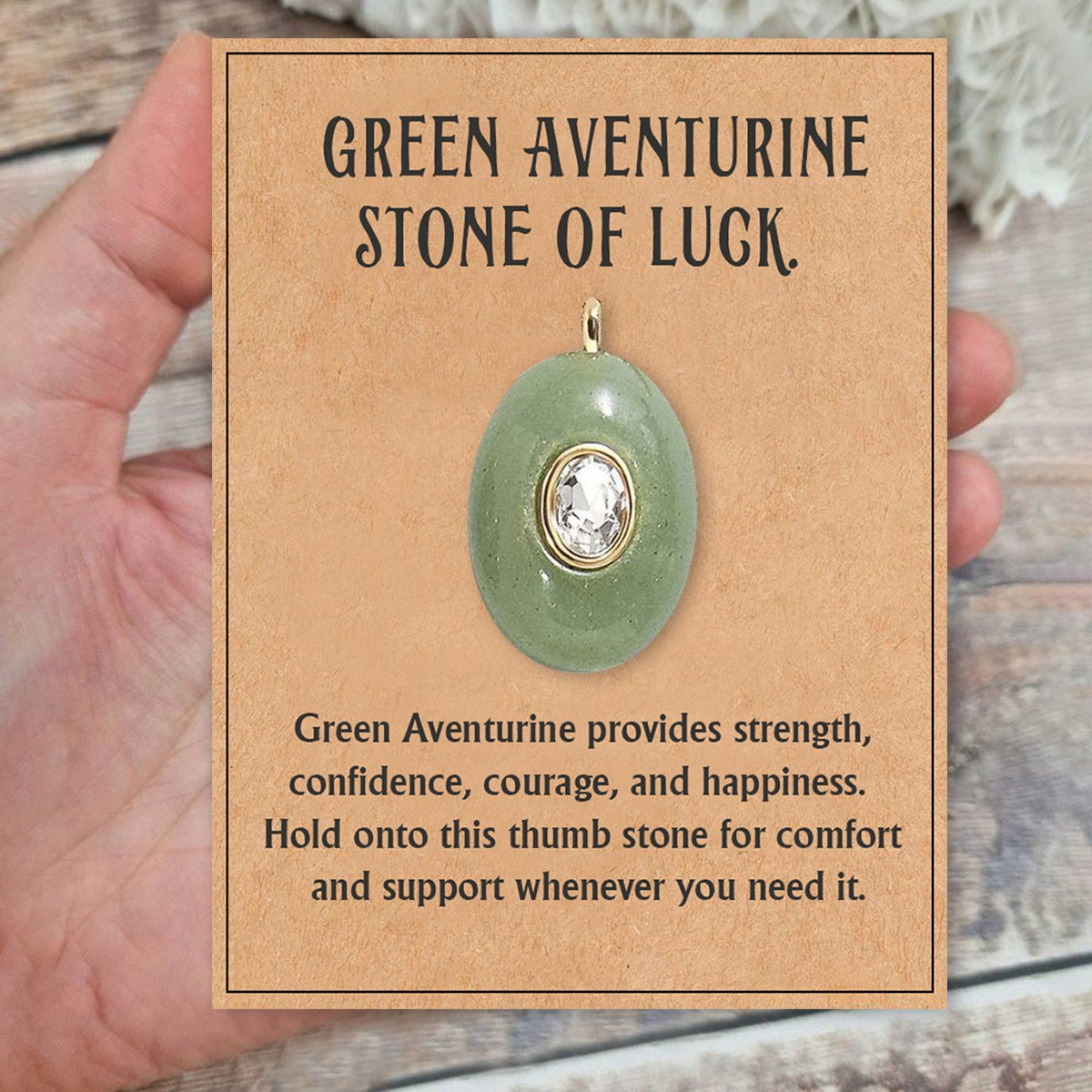 Natural Stone Precious Pendant Necklace
