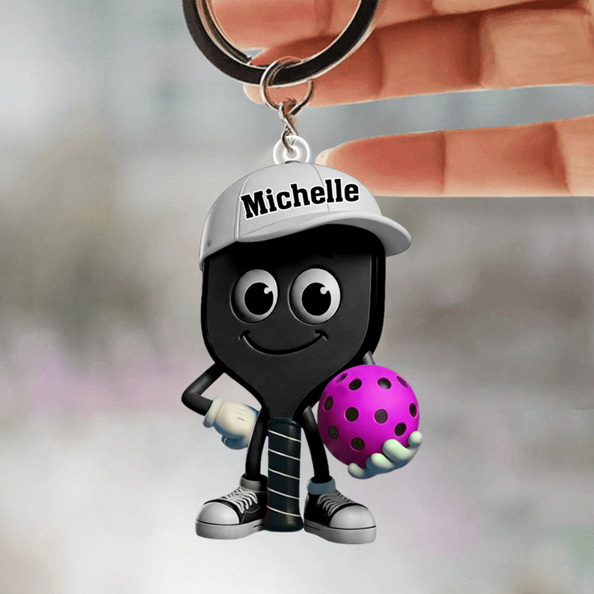 Personalized Pickleball Acrylic Keychain, Gift for pickleball lovers