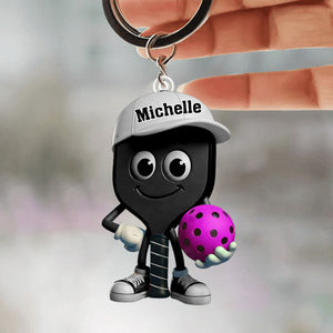 Personalized Pickleball Acrylic Keychain, Gift for pickleball lovers