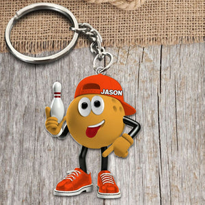 Custom Bowling Ball Keychain,Unique Gifts For Bowling Lover