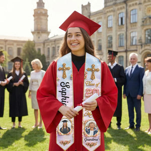 Forever In My Heart - Personalized Custom Graduation Stole