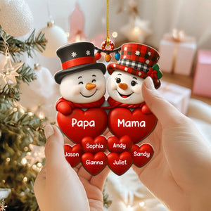 Personalized acrylic ornaments, Christmas gifts for Family