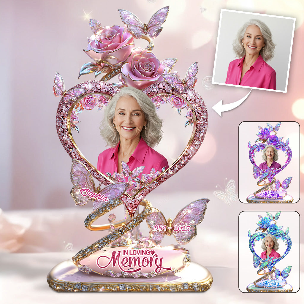 In Loving Memory - Personalized Memorial Acrylic Plaque for Loved Ones