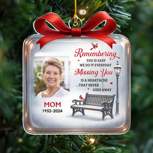 Winter Memorial - Personalized Custom Acrylic Ornament