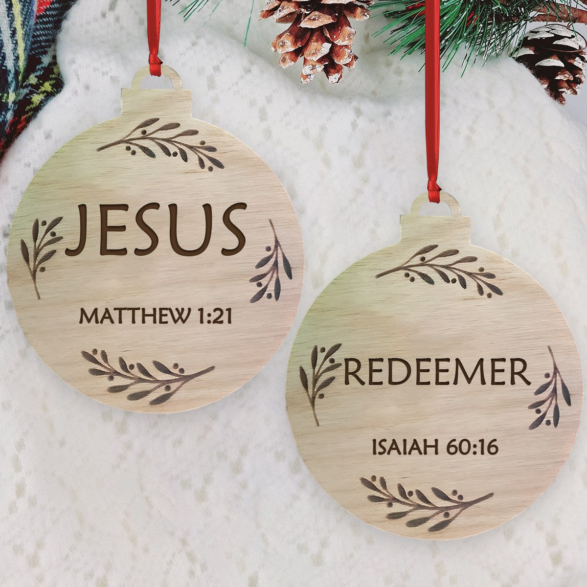 Personalized Names of Jesus Ornament