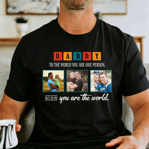 Daddy Personalized Custom Photo Father's Day T-Shirt