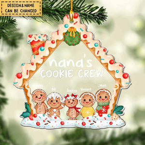 Personalized Grandma's Cookie Crew Acrylic Ornament