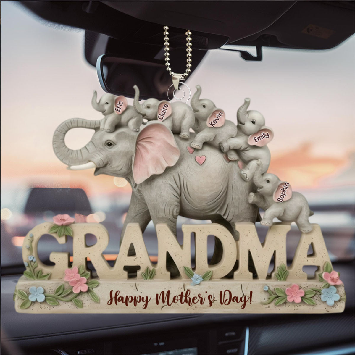 We Love You - Personalized Mother Acrylic Ornament