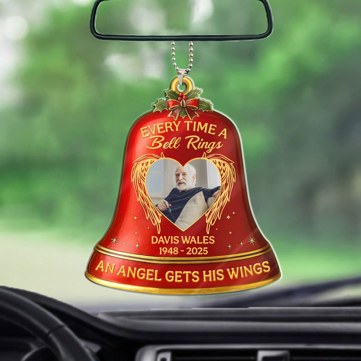 Every Time A Bell Rings - Custom Photo Memorial Personalized Acrylic Ornament