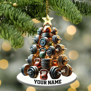 Custom Name Gym Personalized Acrylic Ornament Gymnastics Christmas Gift