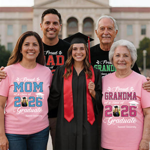 Class of 2026 Family Gifts For Family Member Graduation Shirt Proud Family Shirt