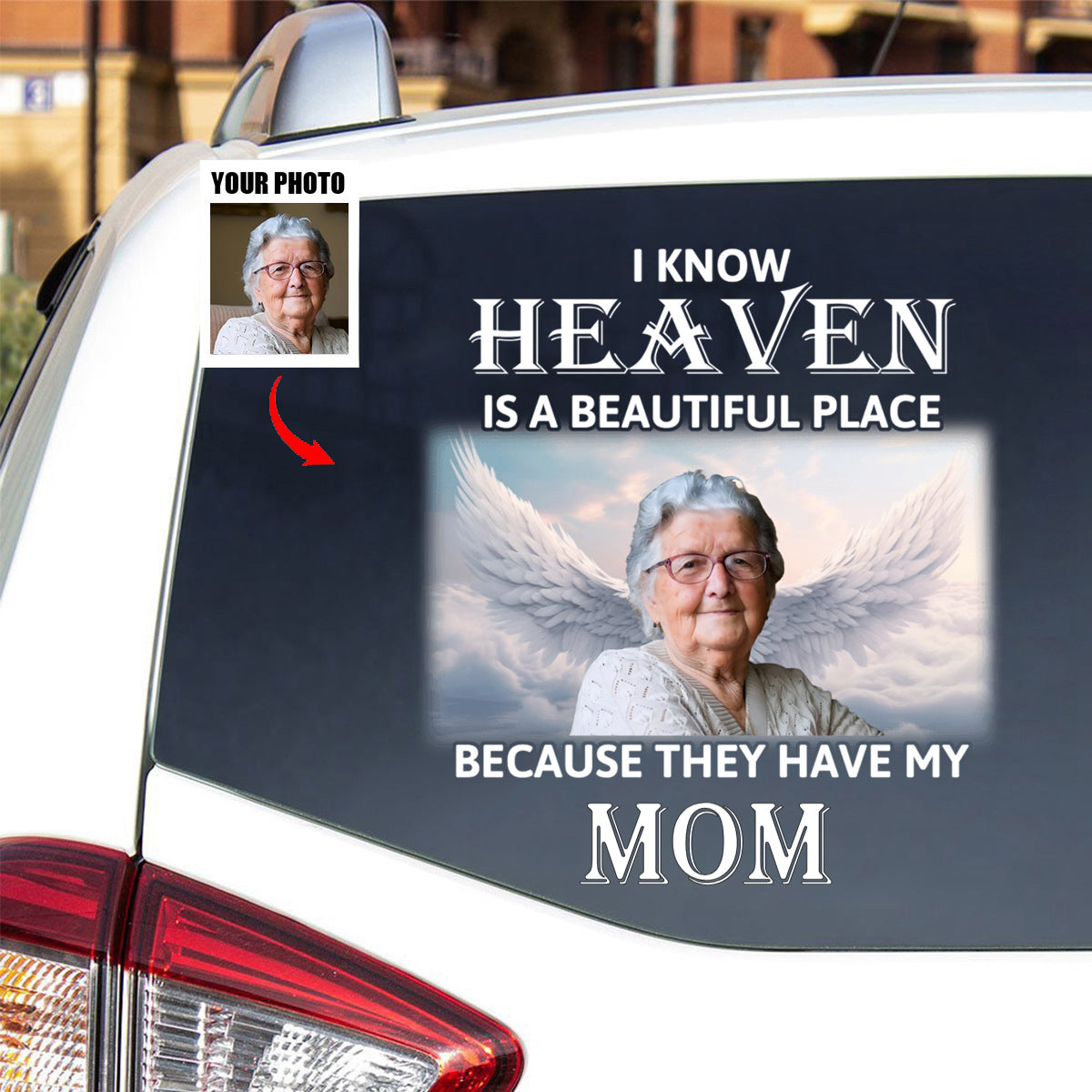 Heaven Is A Beautiful Place - Personalized Decal