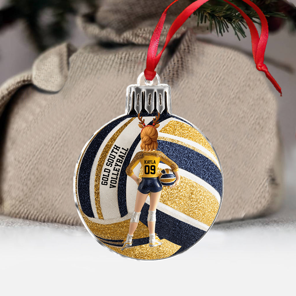 Love Volleyball - Personalized Volleyball Ornament
