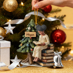 Custom Acrylic Ornament - Personalized Christmas Bookish Gifts For Book Lovers, Bookworms, Readers