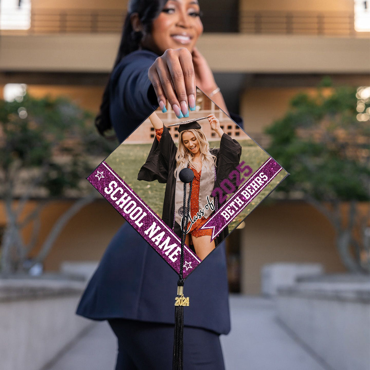Class Of 2025 - Personalized Cap Topper, Graduation Gift, Grad Cap 2025