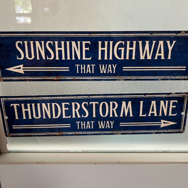 Custom Text Sign, Personalized Metal Sign