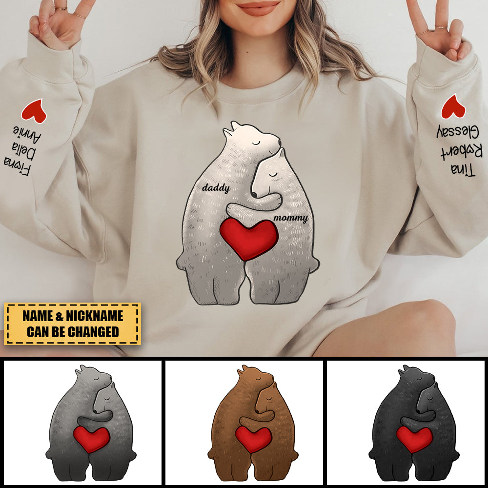 Personalized Bear Family Sweatshirt