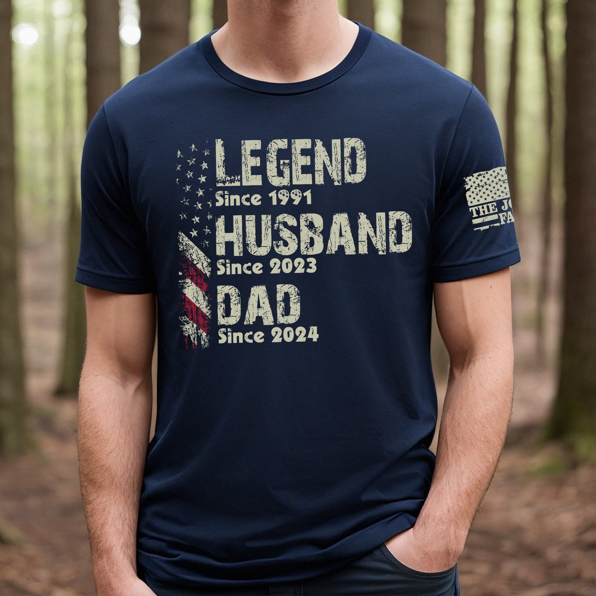 Personalized Legend Husband Dad Papa Since Father's Day T Shirt