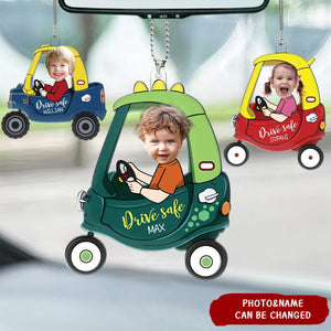 Personalized Drive Safe Daddy Photo Acrylic Ornament