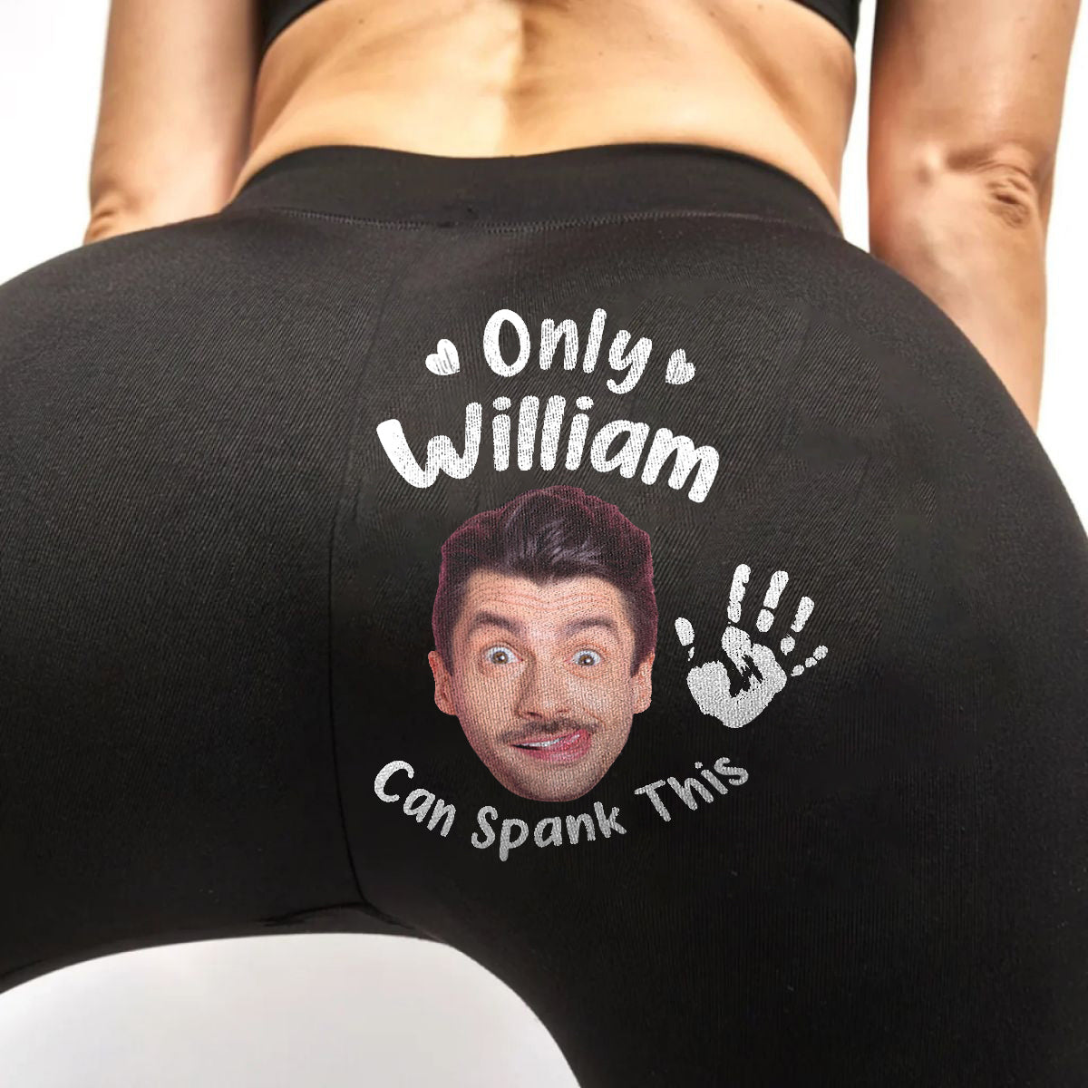 Only My Husband/ BF Can Spank This A$$ - Personalized Leggings