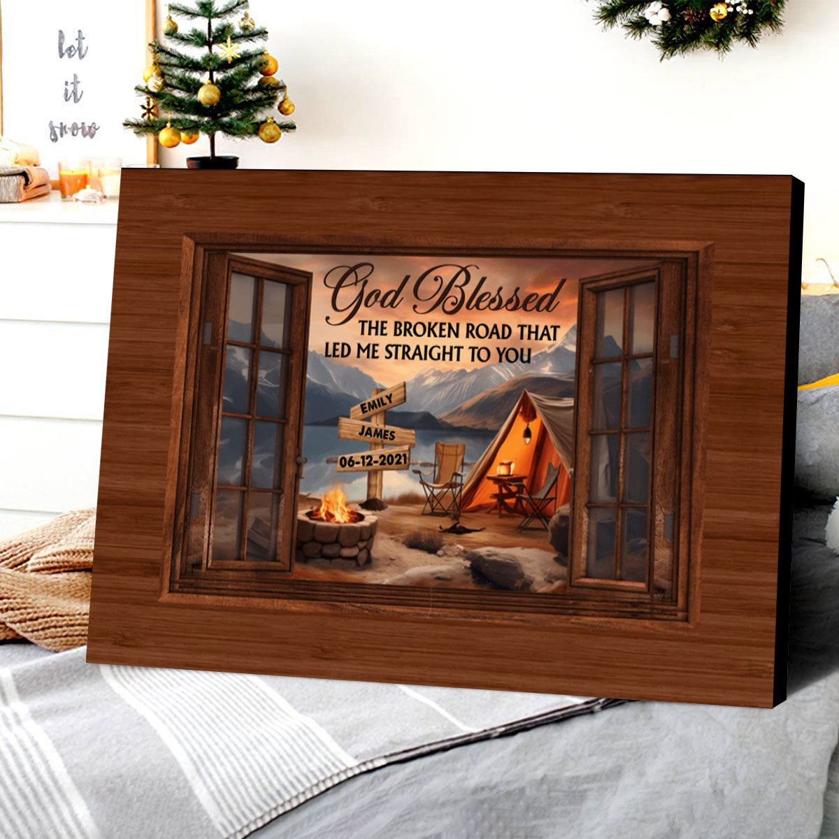 My Favorite Place In All The World Is Next To You Personalized Canvas