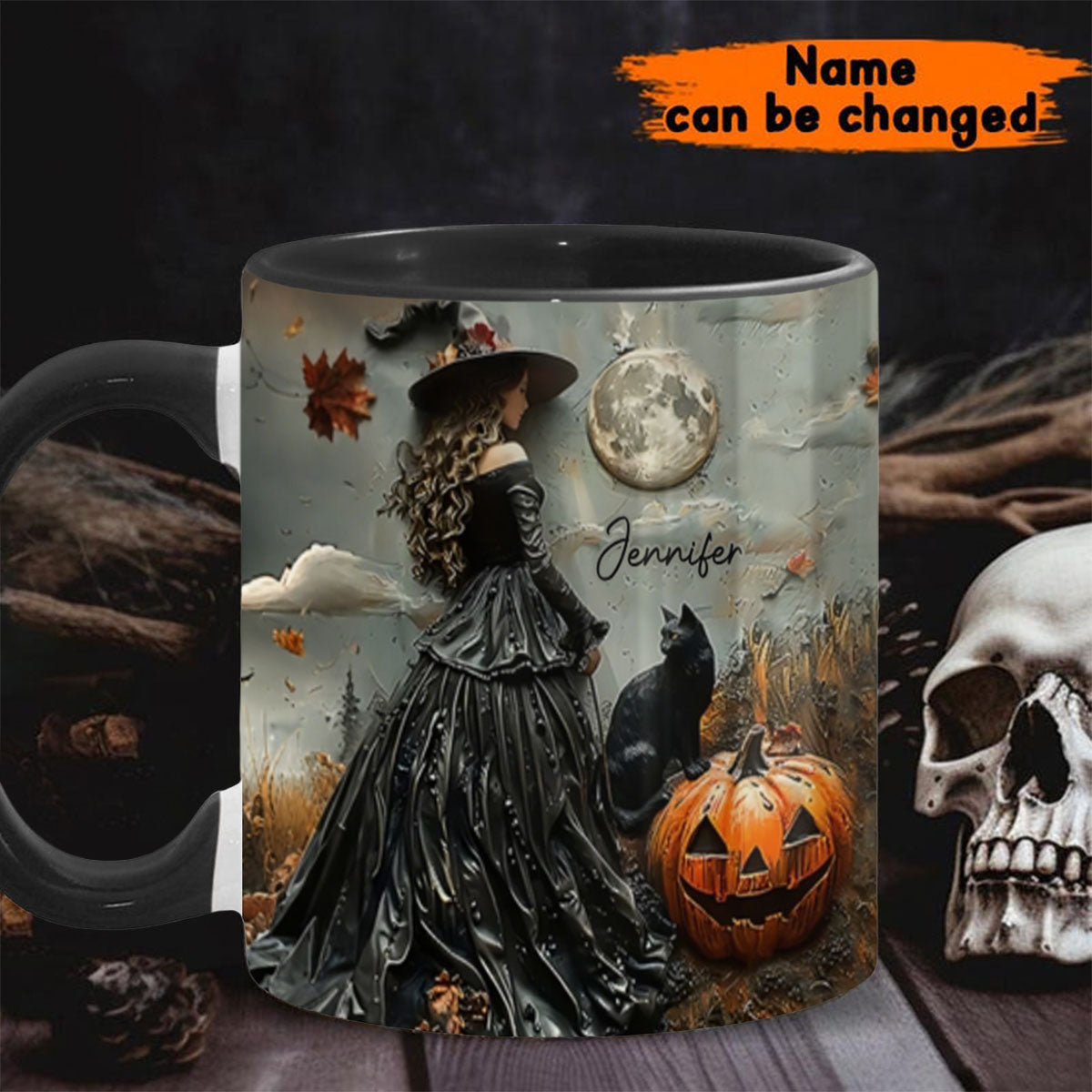 Beautiful Witch - Personalized Witch Accent Mug