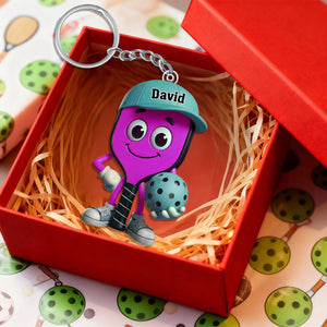 Personalized Pickleball Acrylic Keychain, Gift for pickleball lovers