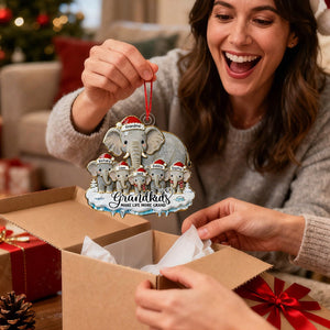 Grandkids Make Life More Grand - Family Personalized Christmas Ornament