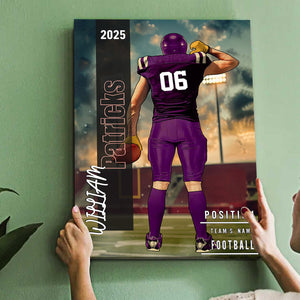 Any Name, Number, Team... - Personalized Football Poster