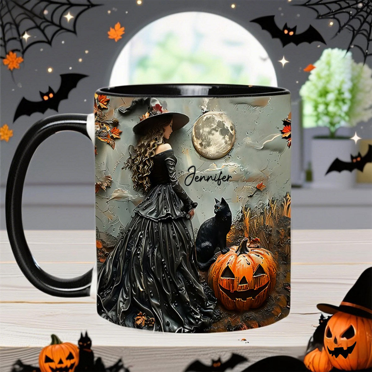 Beautiful Witch - Personalized Witch Accent Mug
