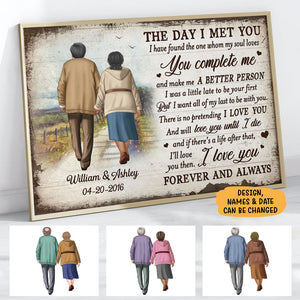 The Day I Met You I Have Found The One, Personalized Poster, Anniversary Gifts