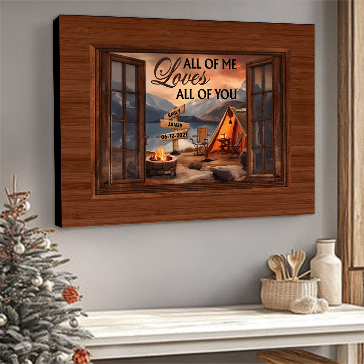 My Favorite Place In All The World Is Next To You Personalized Canvas