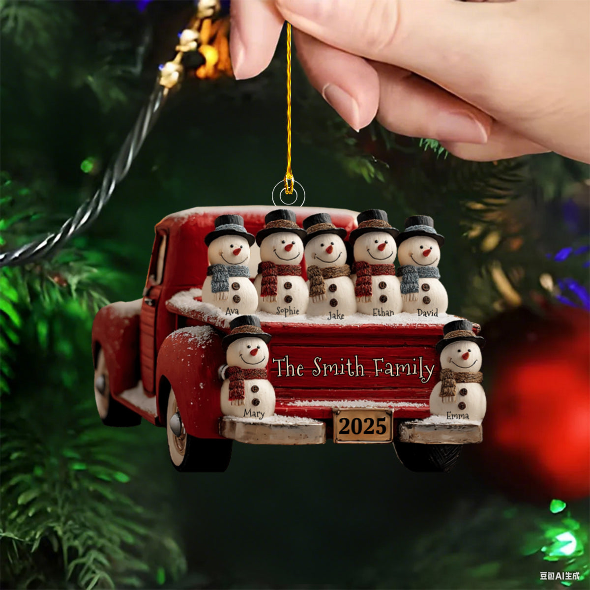 This Is Us - Personalized Family Custom Shaped Acrylic Ornament