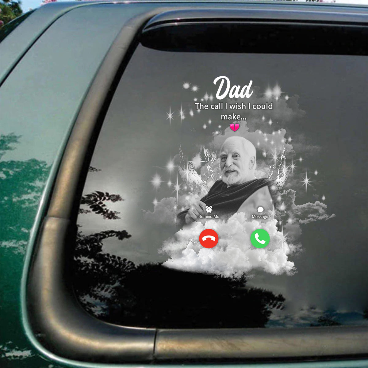 The Call I Wish I Could Make - Personalized Memorial Decal