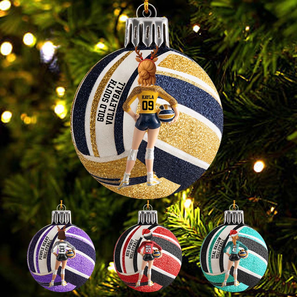 Love Volleyball - Personalized Volleyball Ornament