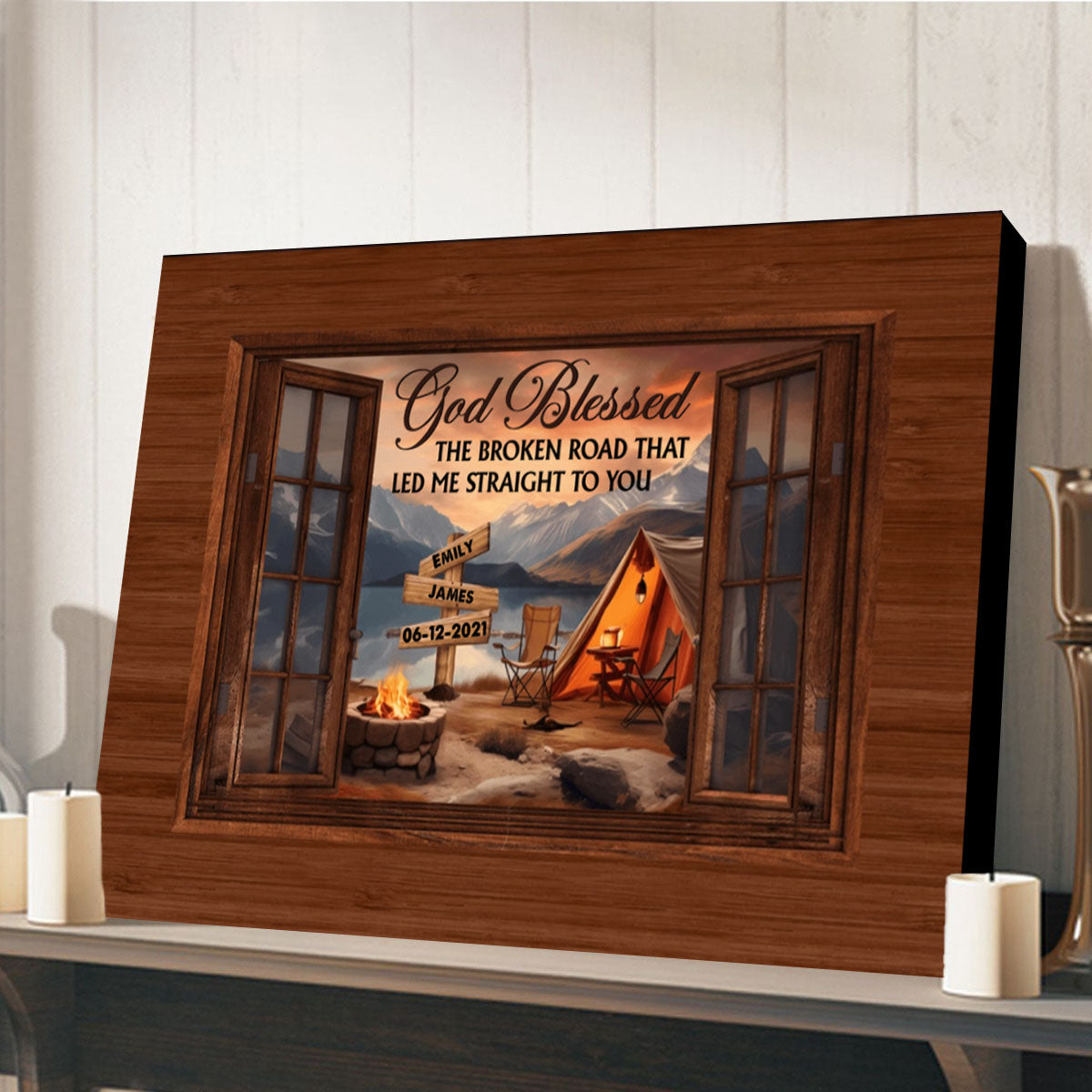 My Favorite Place In All The World Is Next To You Personalized Canvas