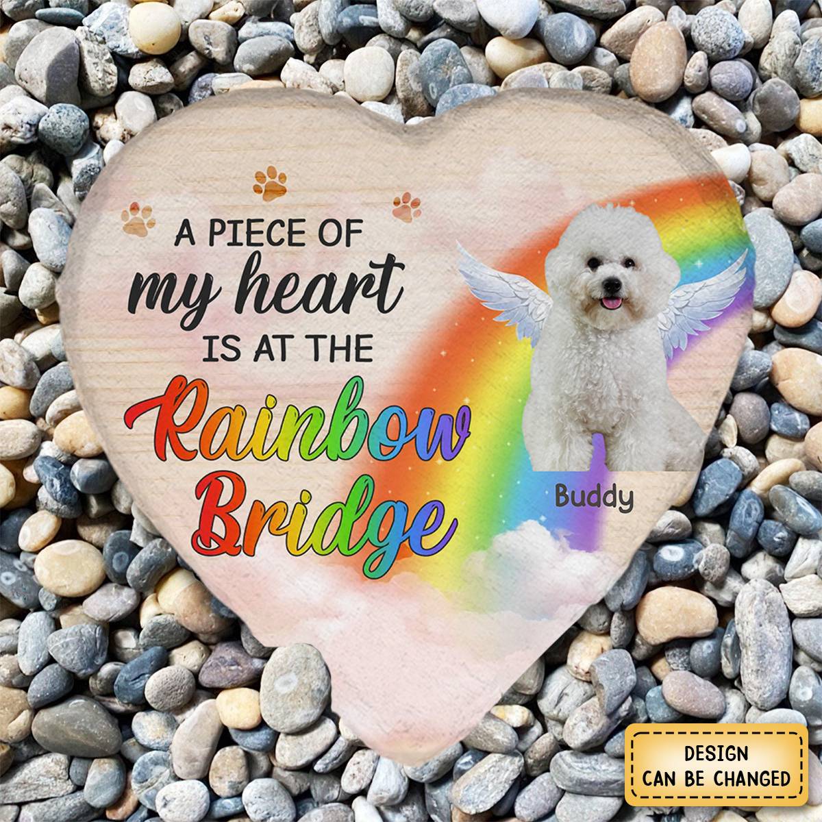 Custom Photo You Were My Favourite Hello And My Hardest Goodbye - Personalized Custom Heart Shaped Memorial Stone