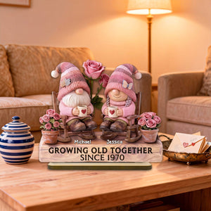 Couple Grow Old Together - Personalized Wooden Plaque - Perfect Valentine's Day Gift For Him, Gift For Her