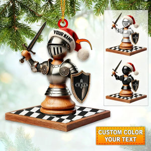 Personalized Chess Ornament Chess Lover Christmas Gift