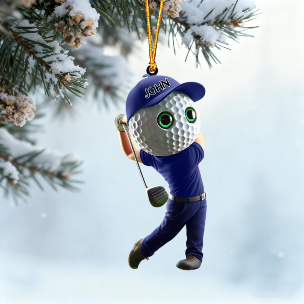 Golf Man Personalized Golf Ornament For Golf Lovers