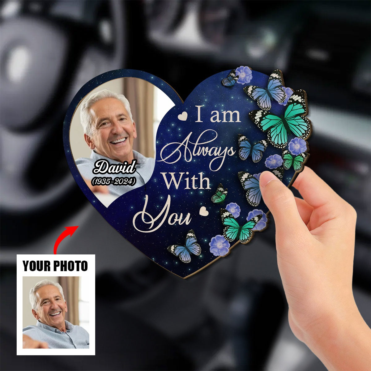 On My Mind - Personalized Custom Car Visor Clip