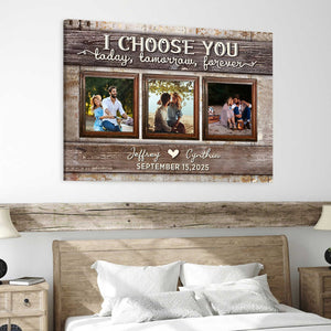 Today and Forever Love Custom Canvas Poster With Pictures For Couple